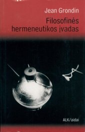 book Filosofinės hermeneutikos įvadas