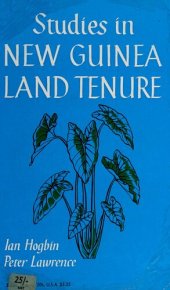 book Studies in New Guinea Land Tenure