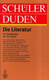 book DIE LITERATUR Ein Sachlexikon Fur Die Schule