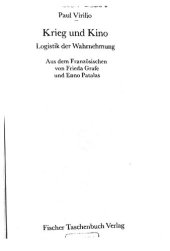 book Krieg und Kino. Logistik der Wahrnehmung.