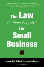 book The Law (in Plain English) for Small Business