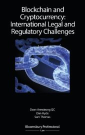 book Blockchain and Cryptocurrency: International Legal and Regulatory Challenges