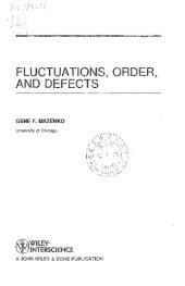 book Fluctuations, Order and Defects