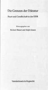 book Die Grenzen der Diktatur : Staat und Gesellschaft in der DDR