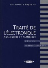 book Traité de l'électronique analogique et numérique: Volume 1, Techniques analogiques