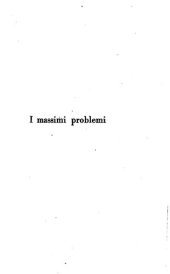 book I massimi problemi