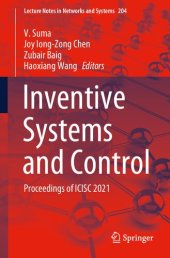 book Inventive Systems and Control: Proceedings of ICISC 2021