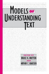 book Models of Understanding Text