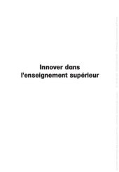 book Innover dans l’enseignement supérieur