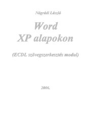 book Word XP alapokon : ECDL szövegszerkesztés modul