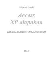 book Access XP alapokon : ECDL adatbázis-kezelés modul