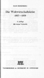 book Die Weltwirtschaftskrise 1857—1859