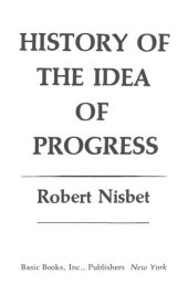 book History of the Idea of Progress