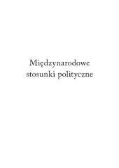 book Miȩdzynarodowe stosunki polityczne