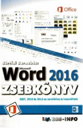 book Word 2016 zsebkönyv