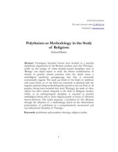 book Polytheism as Methodology in the Study of Religions