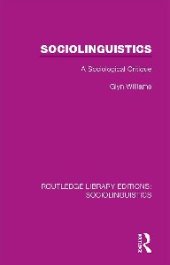 book Routledge Library Editions: Sociolinguistics