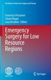 book Emergency Surgery for Low Resource Regions