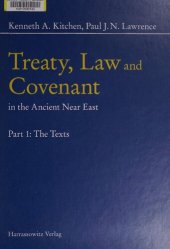 book Treaty, Law and Covenant in the Ancient Near East