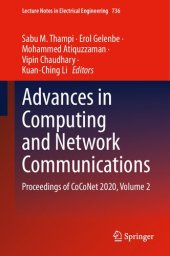 book Advances in Computing and Network Communications: Proceedings of CoCoNet 2020, Volume 2 (Lecture Notes in Electrical Engineering, 736)