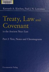 book Treaty, Law and Covenant in the Ancient Near East