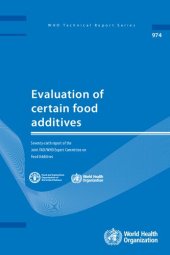 book Evaluation of certain food additives