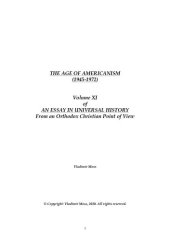 book The Age of Americanism (1945-1972)