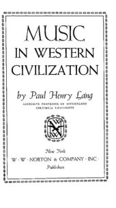 book Music in Western Civilization