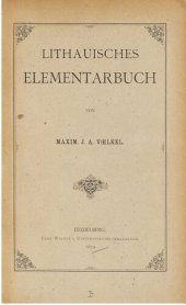 book Litauisches [Lithauisches] Elementarbuch