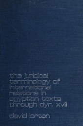 book The Juridical Terminology Of International Relations In Egyptian Texts Through Dyn. Xviii