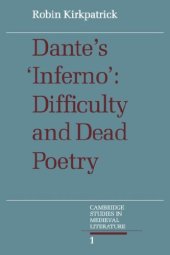 book Dante's Inferno: Difficulty and Dead Poetry