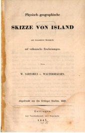 book Physisch-geographische Skizze von Island mit besonderer Rücksicht auf vulkanische Erscheinungen