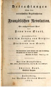 book Betrachtungen über die vornehmsten Begebenheiten der Französischen Revolution. Ein nachgelassenes Werk