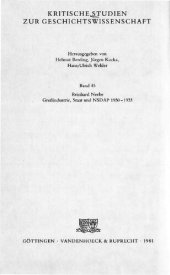 book Großindustrie, Staat und NSDAP 1930-1933 : Paul Silverberg und der Reichsverband der Deutschen Industrie in der Krise der Weimarer Republik