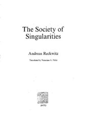 book Society of Singularities