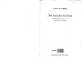 book Das lyrische Gedicht: Definitionen zu Theorie und Geschichte der Gattung (Orbis Biblicus Et Orientalis)