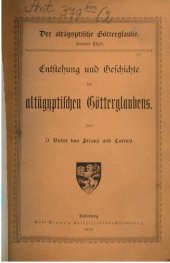 book Entstehung und Geschichte des altägyptischen Götterglaubens