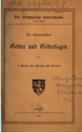 book Die altägyptischen Götter und Göttersagen