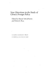 book New Directions in the Study of China's Foreign Policy