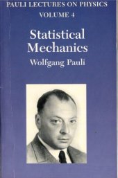 book Pauli Lectures on Physics, Volume IV: Statistical Mechanics