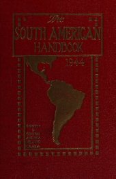 book The South American Handbook, 1944 : a year book and guide to the countries and resources of South and Central America, Mexico, and Cuba