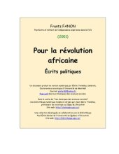 book Pour la révolution africaine: Écrits politiques