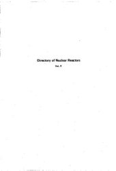 book Directory of Nuclear Reactors, Vol. 10. Power and Research Reactors