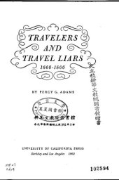 book Travelers and Travel Liars, 1660-1800