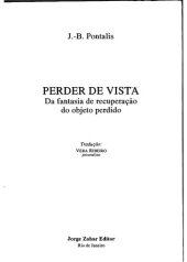 book Perder de Vista. Da Fantasia de Recuperação do Objeto