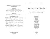 book Aquinas as Authority A Collection of Studies Presented at the Second Conference of the Thomas Instituut Utrecht, December 14-16, 2000