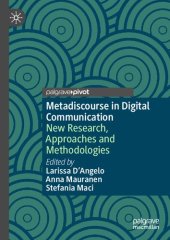 book Metadiscourse in Digital Communication: New Research, Approaches and Methodologies