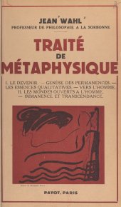 book Traité de Métaphysique