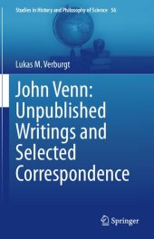 book John Venn: Unpublished Writings and Selected Correspondence