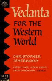 book Vedanta for the Western World